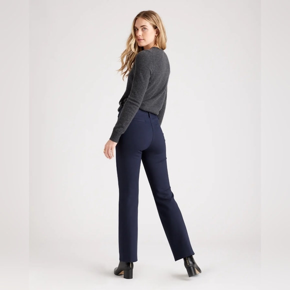 NWT Quince Ultra-Stretch Ponte Bootcut Pant Navy Sz XL - Picture 4 of 6